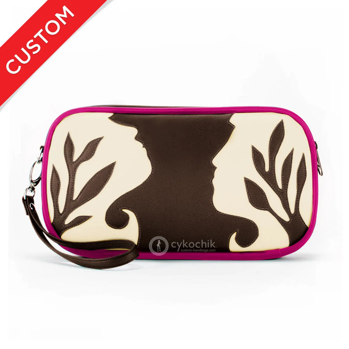 "Silhouette" Vegan Clutch/Crossbody Bag – Design by Dallas Artist Jody Pham (Multicolored)