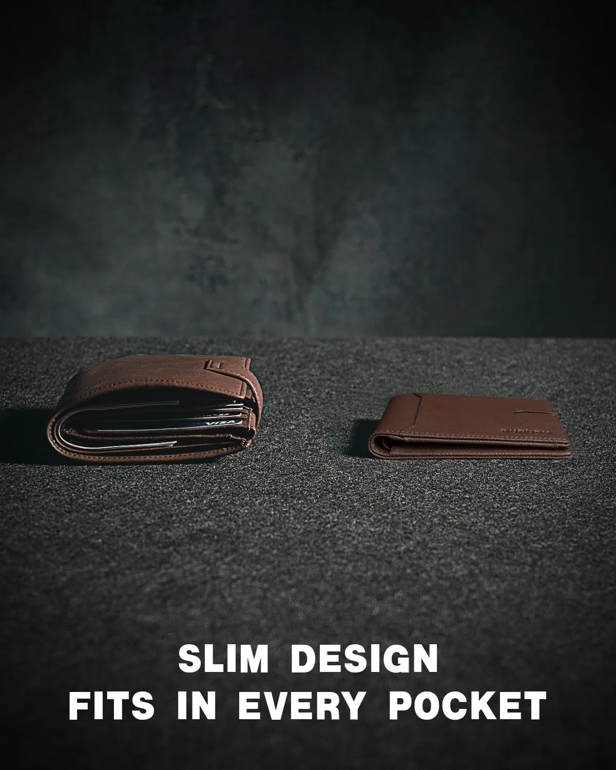 RUNBOX Wallet for Men Slim 11 Credit Card Holder Slots Leather RFID Blocking Small Thin Men's Wallet Bifold Minimalist Front Pocket Large Capacity Gift Box