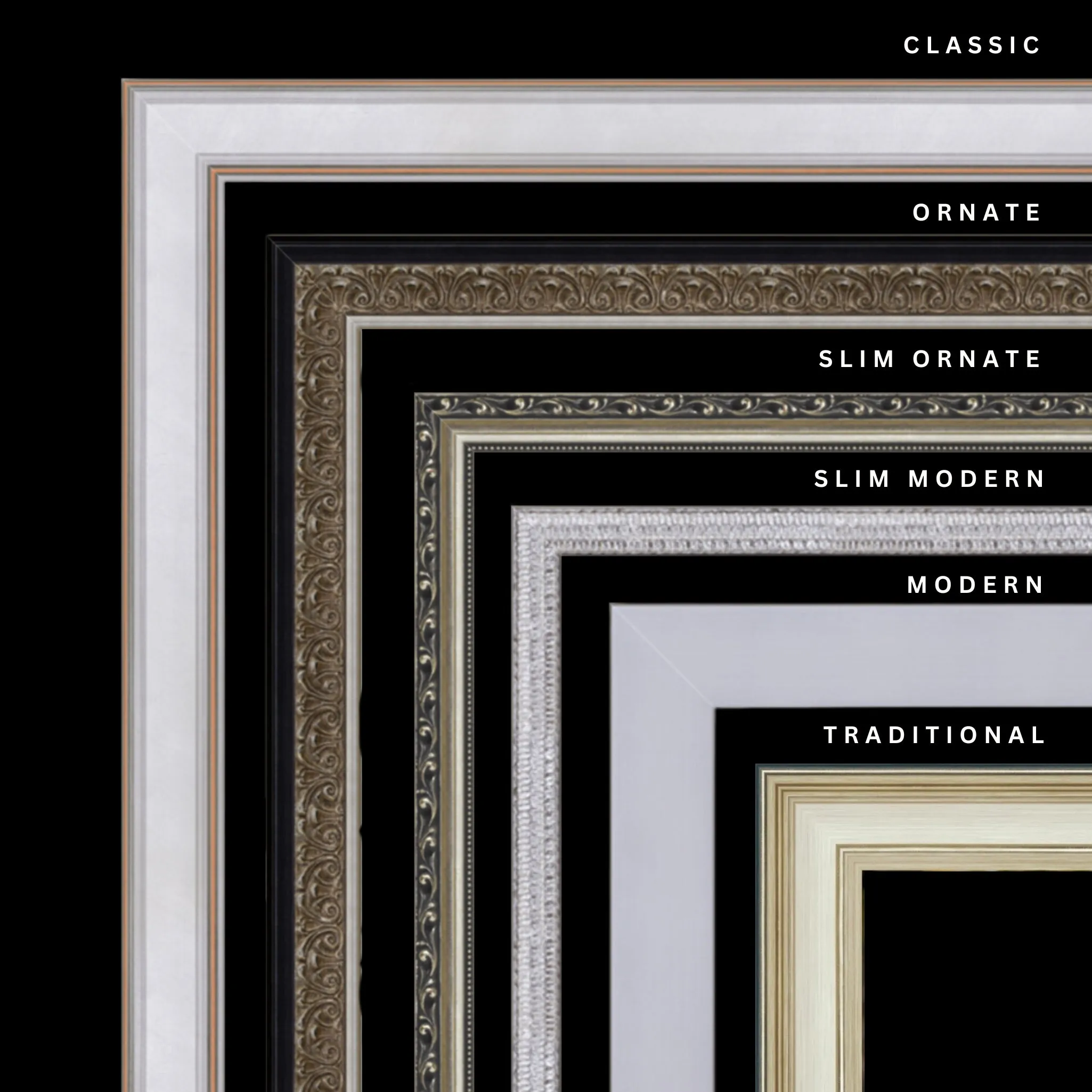 Silver 29x33 Picture Frame Ornate Traditional Classic Antique