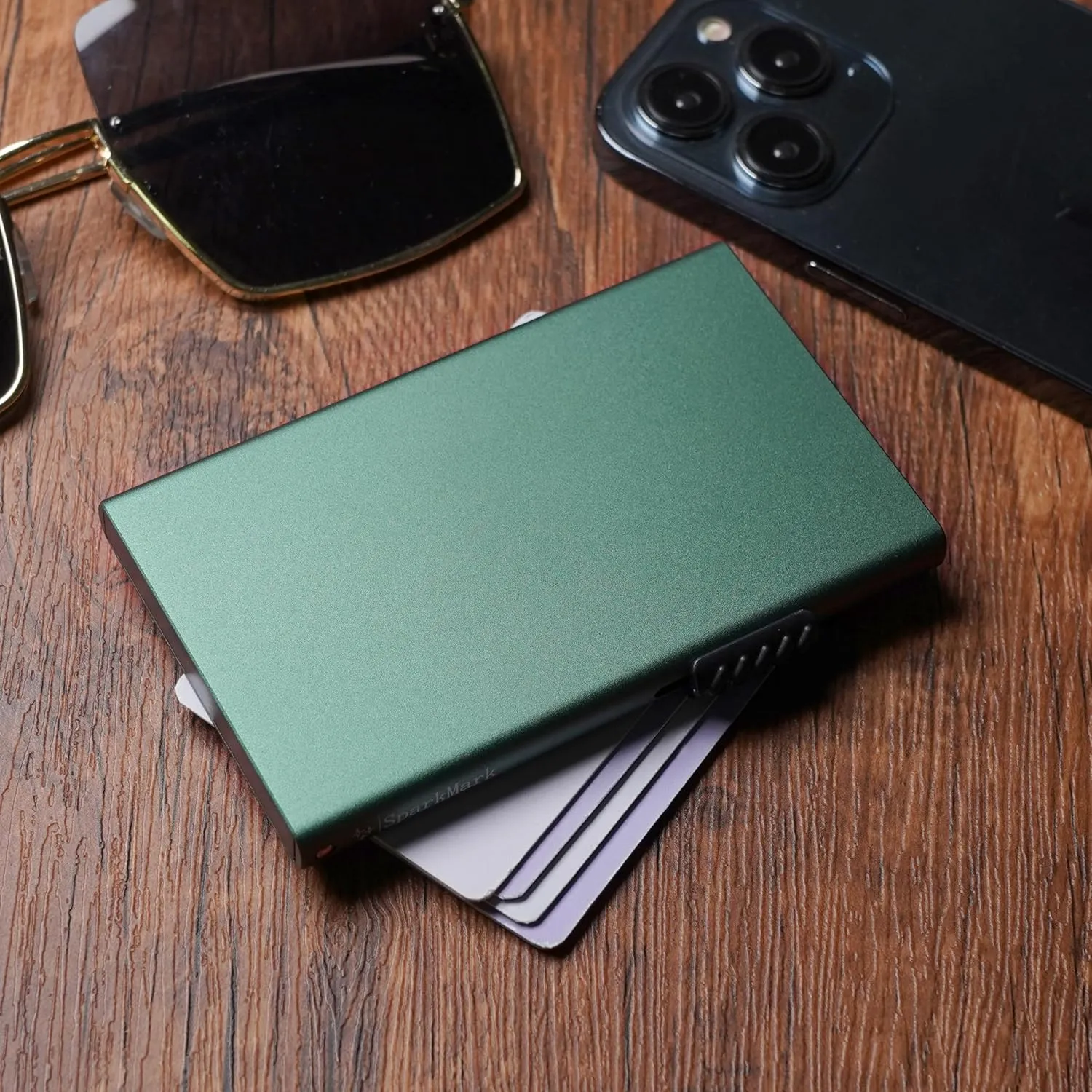 Slim Metal Wallets | RFID Blocking Credit Card Holder Wallet | Business Card Holder Case | Minimalist Pop Up Wallet for Men and Women