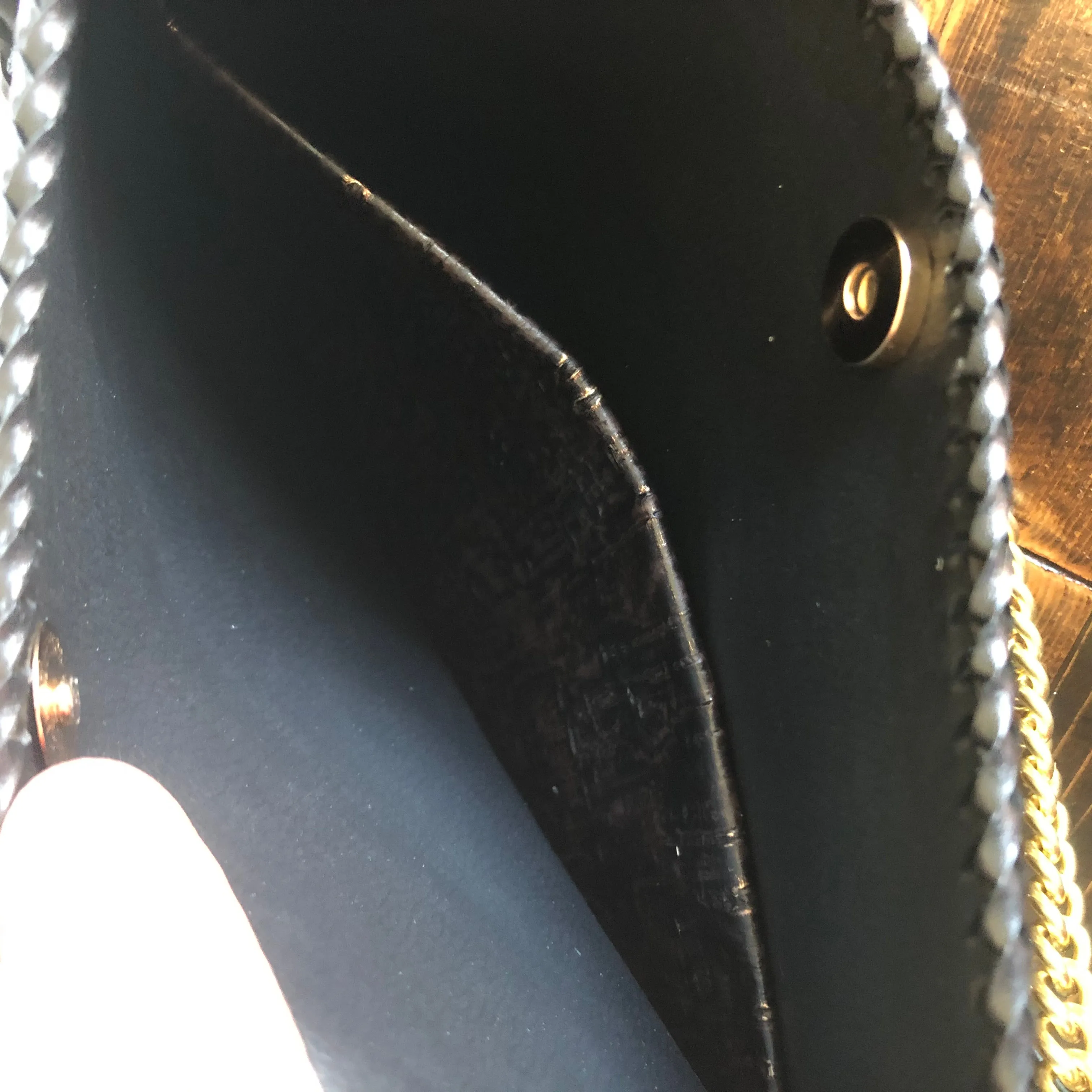 The Peacock - Vintage Monogram Hobo Crossbody in Black - Gold Hardware