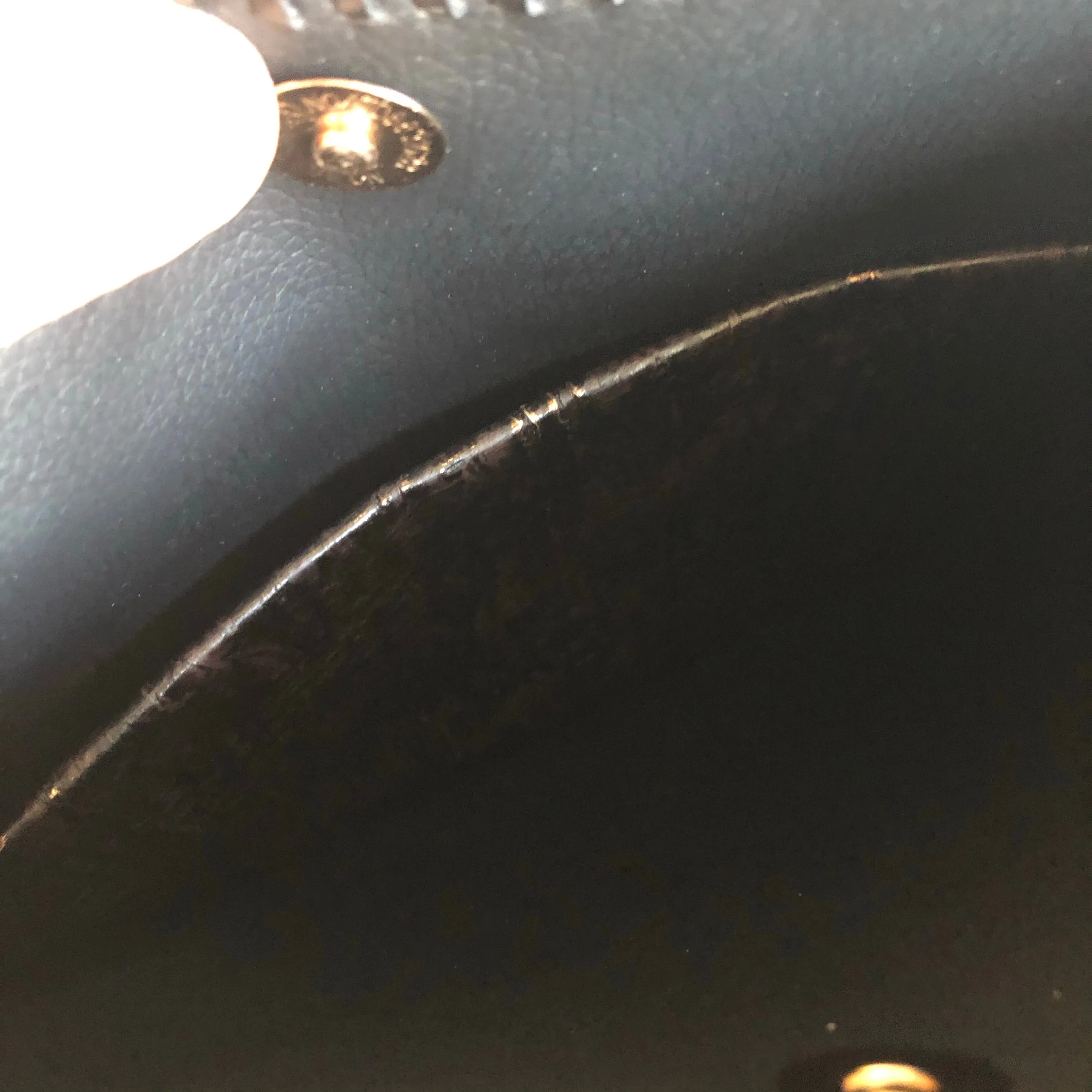 The Peacock - Vintage Monogram Hobo Crossbody in Black - Gold Hardware