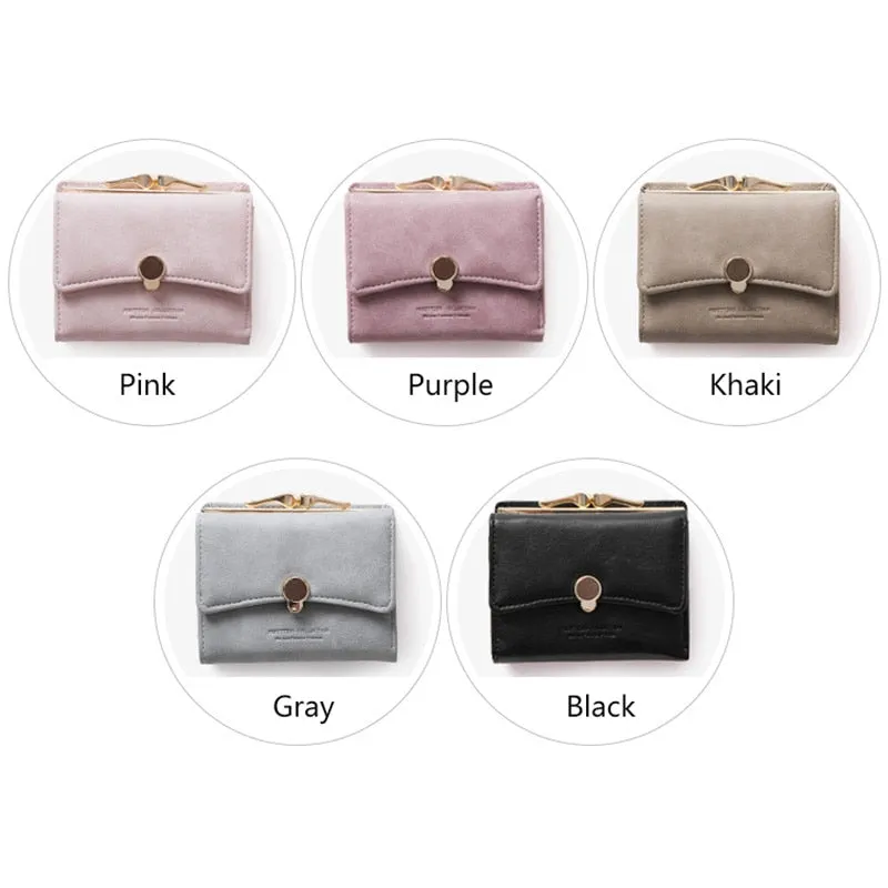 Three Fold PU Leather Coin Wallet