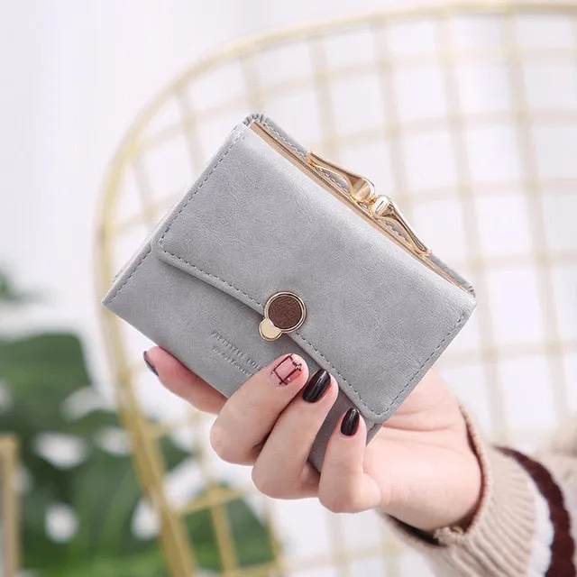 Three Fold PU Leather Coin Wallet