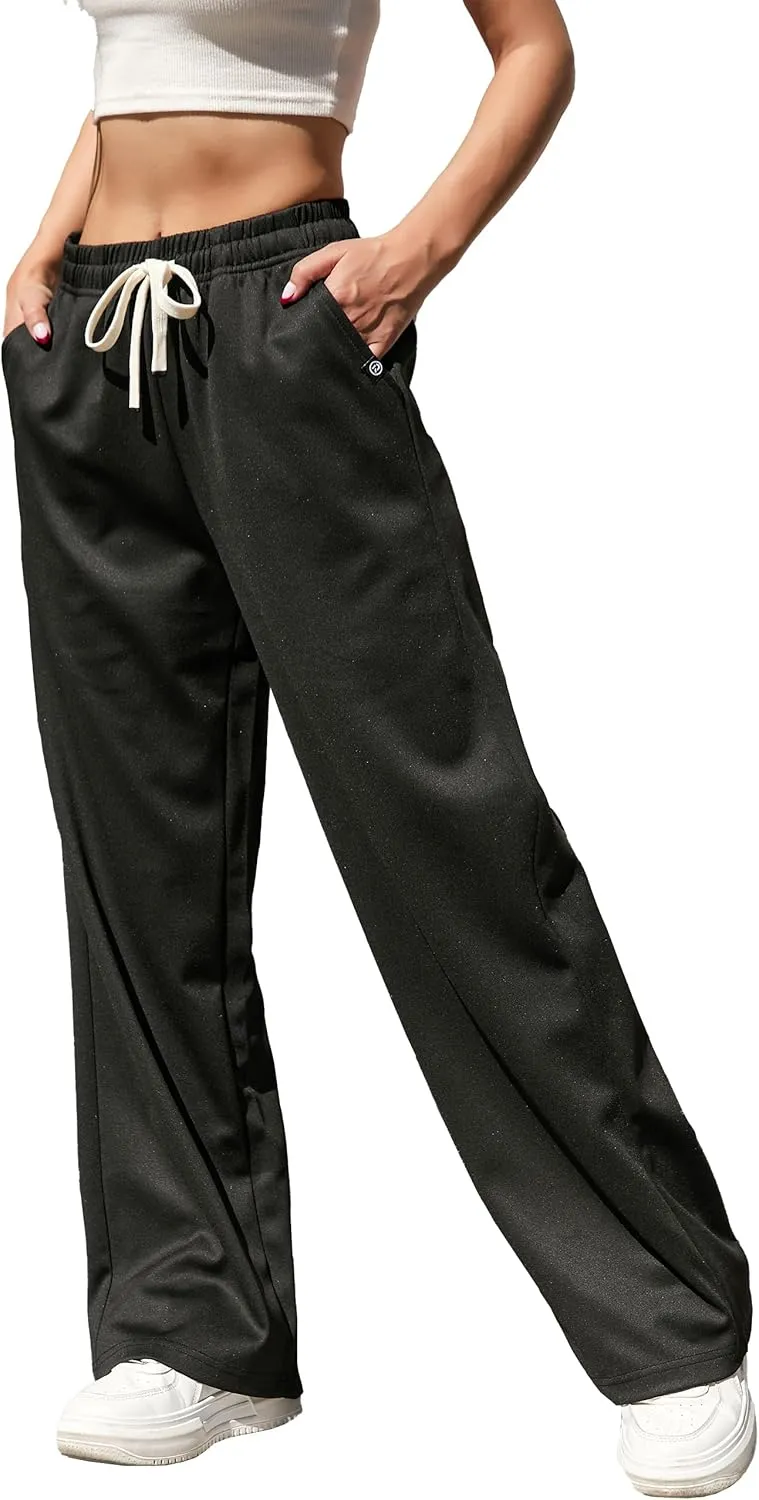 V.A.TOR 189 UNCO&BOROR Women's High Waisted Wide Leg Sweatpants Loose Fit Lounge Pants Elastic Waist Jogger