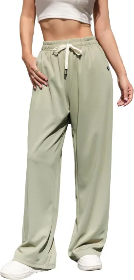 V.A.TOR 189 UNCO&BOROR Women's High Waisted Wide Leg Sweatpants Loose Fit Lounge Pants Elastic Waist Jogger